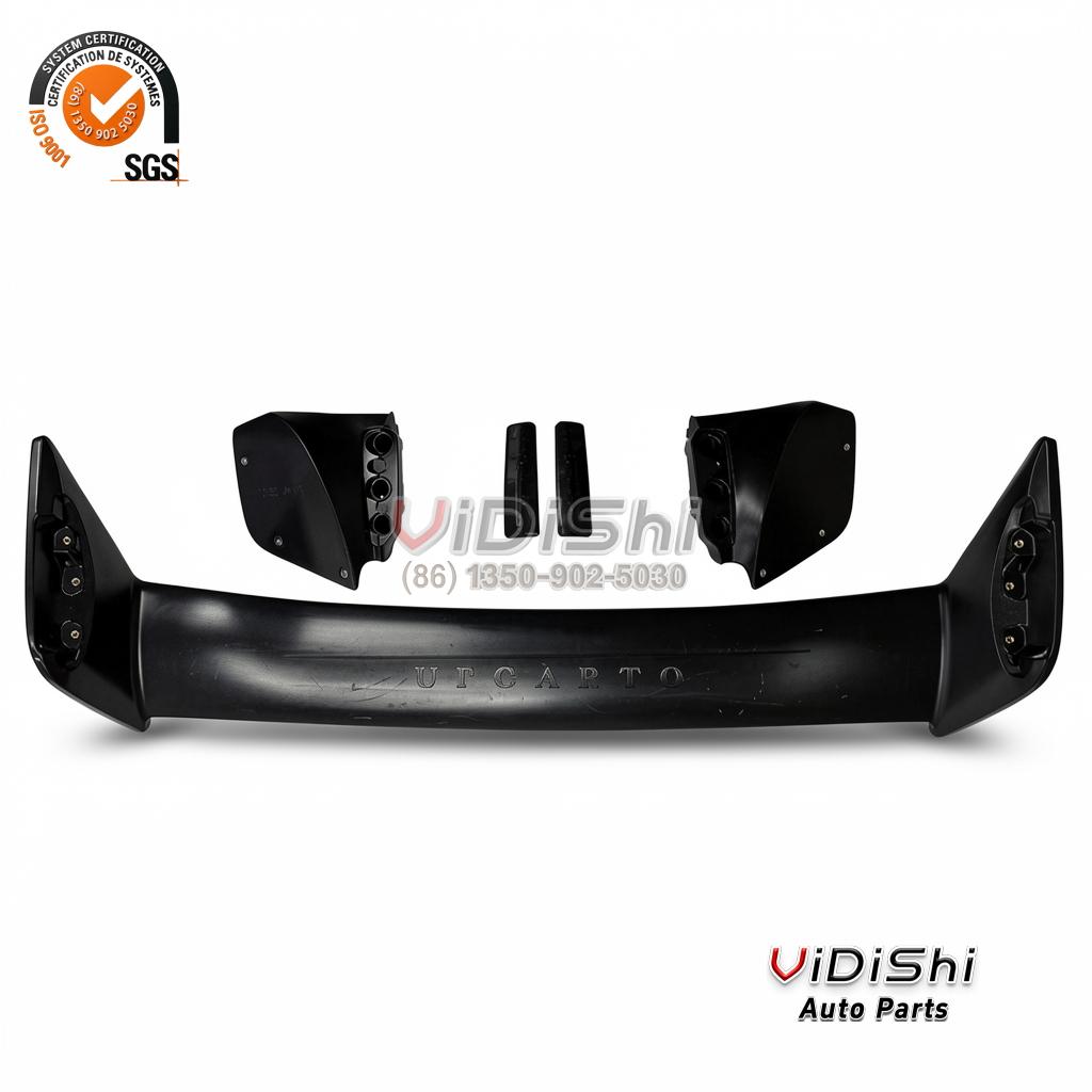 All Products 12 Spoiler install bracket view of WRX Spoiler ABS Carbon Fiber Look Car Rear Trunk Wing Boot S