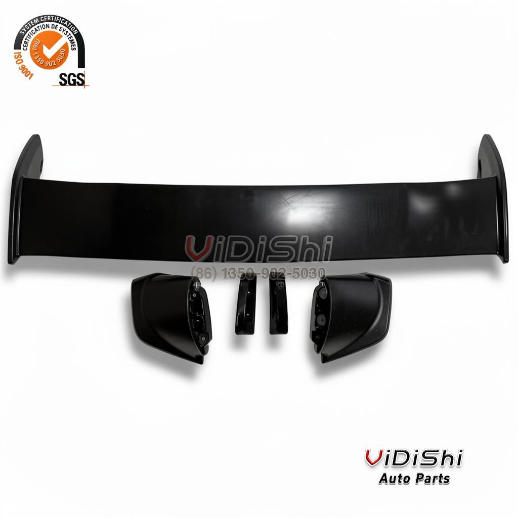 All Products 9 Spoiler side profile view of WRX Spoiler ABS Carbon Fiber Look Car Rear Trunk Wing Boot S