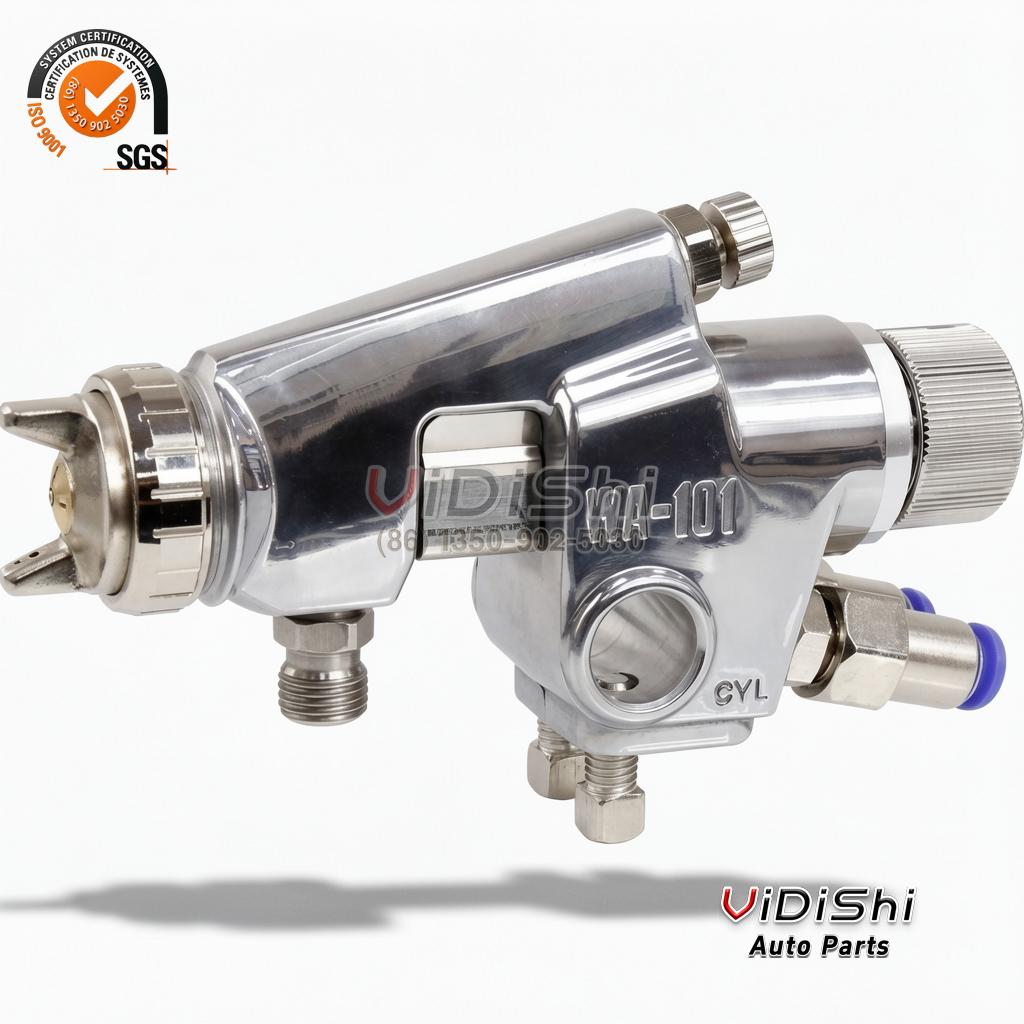Spray Gun Automatic WA-200 for wood and furniture coating 3 Vidishi Auto Spray Gun installed view