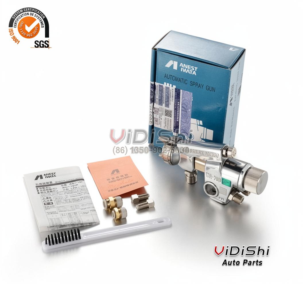 Spray Gun Automatic WA-200 for wood and furniture coating 2 Vidishi Auto Spray Gun side view