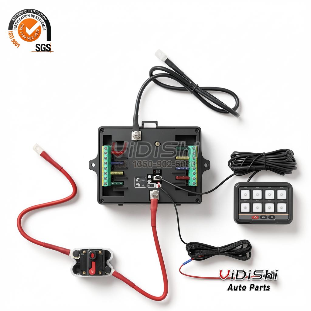 All Products 12 Universal Automotive 6 8 Gang LED Switch Panel ACC RGB Muti-color with Remote Control for SUV UTV ATV Off Road Light Controller gallery view
