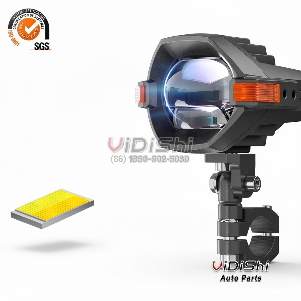 All Products 10 Blue Bi-Led Lens Cutt-Off Line Dual Color White Yellow Strobe High Low Beam Mini Driving Light Motorcycle Fog Led With Switch gallery view