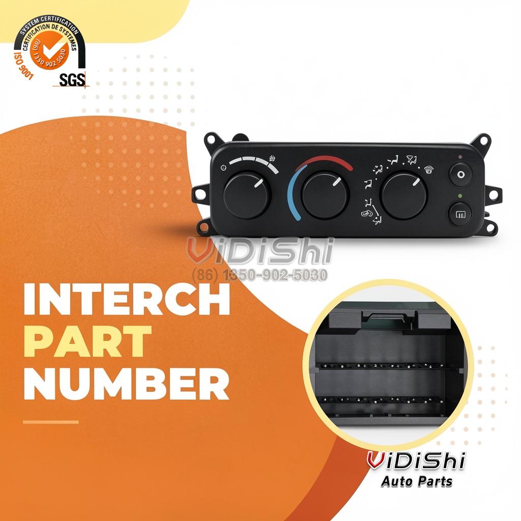 Suitable for 01-04 Dodge air Conditioning Control Switch 55055905AA front view