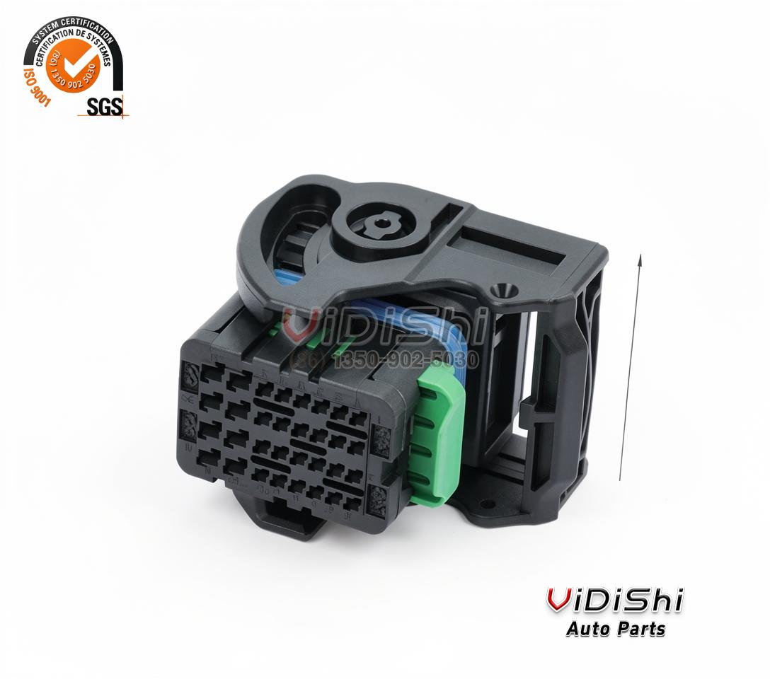 643231029 Terminal Contact Pin for automotive wiring 3 Vidishi Auto Terminal installed view