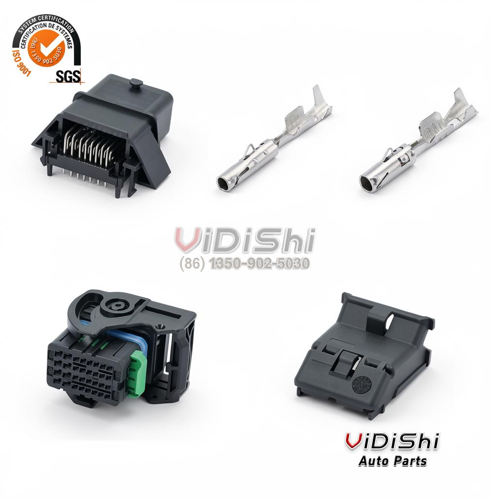 643231029 Terminal Contact Pin for automotive wiring 2 Vidishi Auto Terminal side view