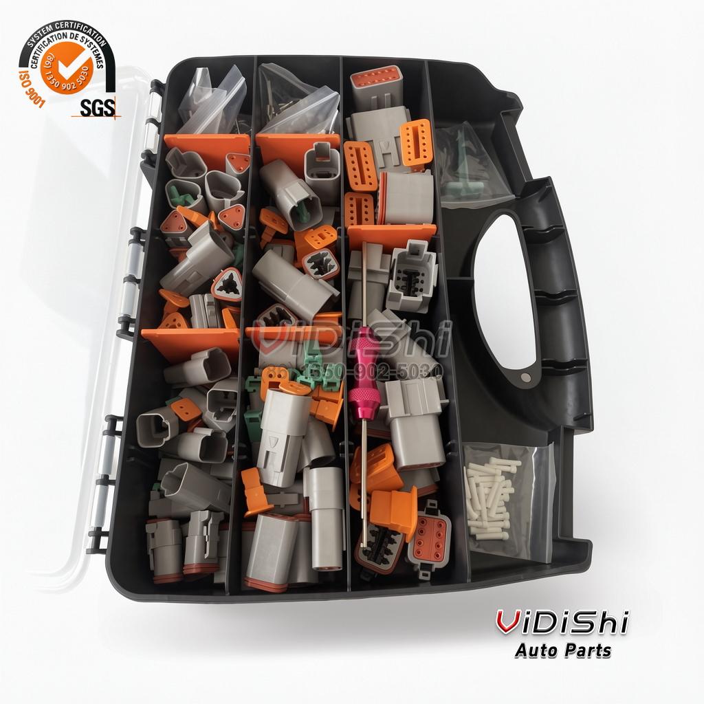 Low Contact Resistance Terminal Kits 335pcs for wire harness assembly 5 Vidishi Auto Terminal packaging view