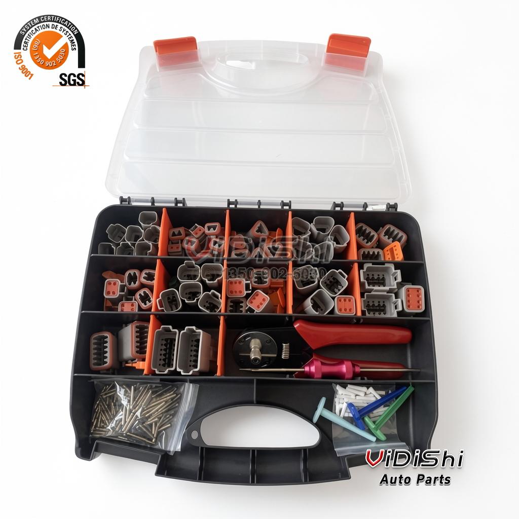 Low Contact Resistance Terminal Kits 335pcs for wire harness assembly 2 Vidishi Auto Terminal side view