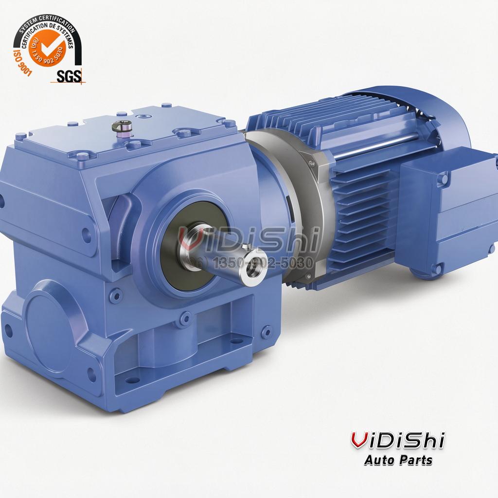 R/S/F/K Series Industrial Helical Gearbox Motors Parallel Shaft Helical-Worm Gearmotors — front view