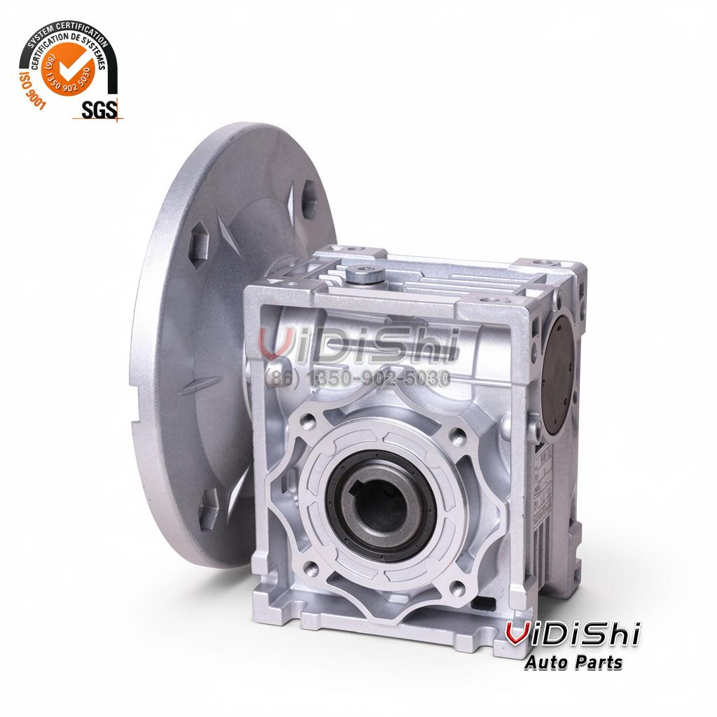 RV Series 0.25-1.5kw 14-186.7rpm Speed Reducers NMRV63 Transmission Worm Gear Reduction for Textile — front view