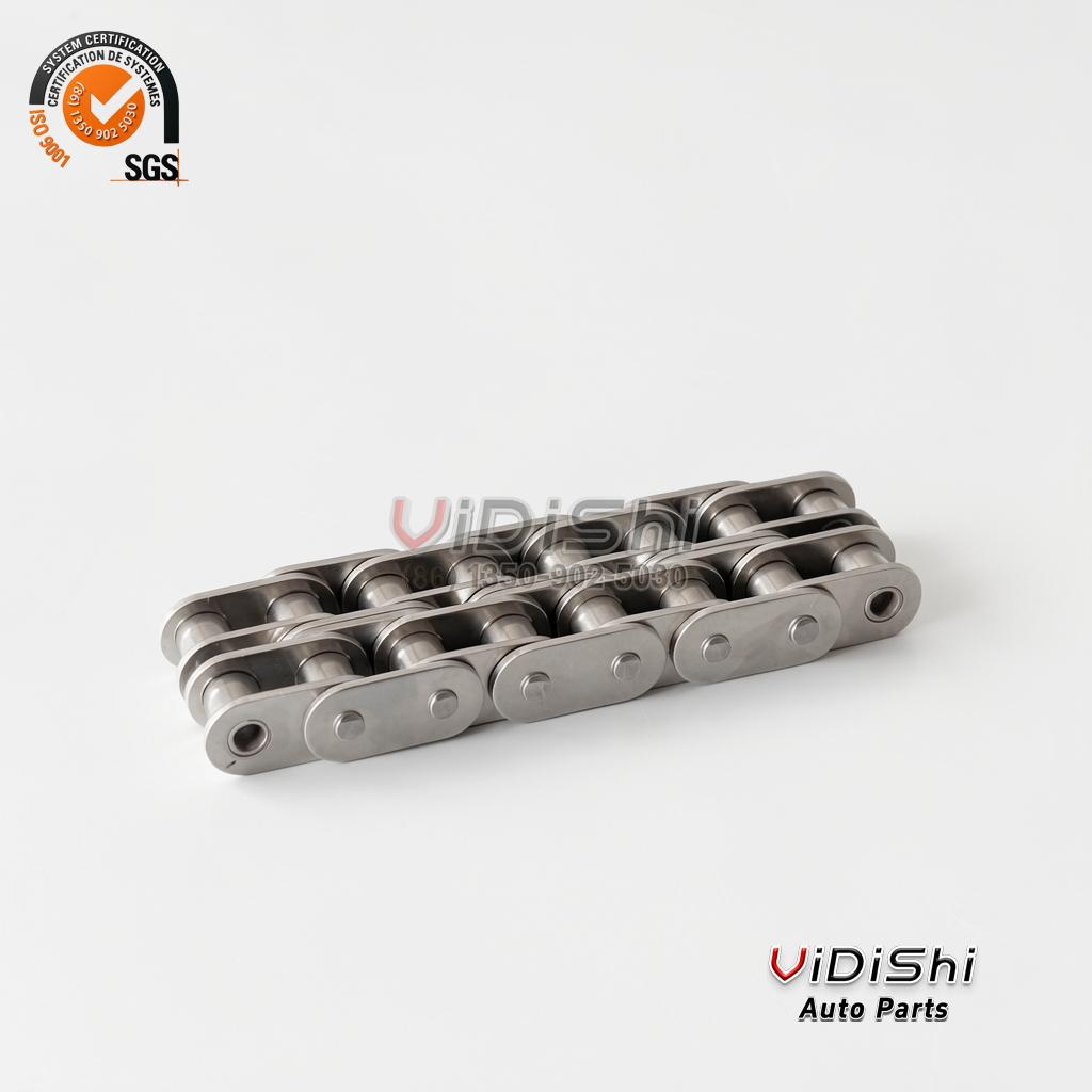 Holiday Special Precision a Type Short Pitch Stainless Steel Double 20A-2 100 Roller Chain for Transmission — front view