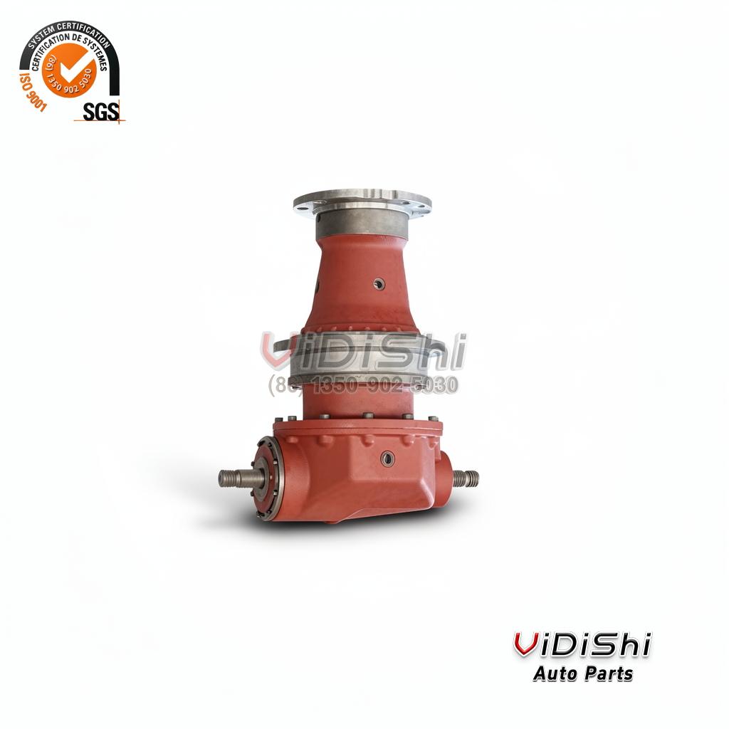 Agricultural Gearbox Right Angle Variable High Speed Rpm Increasing Variator Gearbox for Lawn Mower Tractor — front view