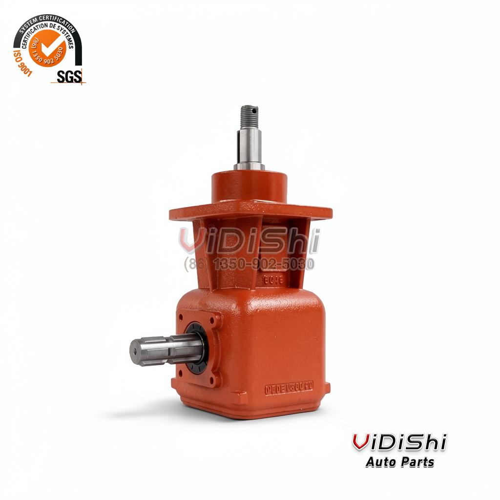 Agricultural Farm Gearbox Transmission Rotary Mower Tiller Cultivator 540Rpm Bevel Gearboxes for Tractor — front view