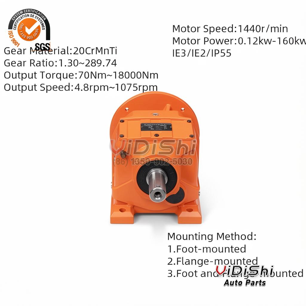 All Products 11 R Series Hard Tooth Helical Bevel Gearbox Inline Double Shafts Worm Gearing Arrangement Speed Reducer Motor for Farm Machinery gallery view