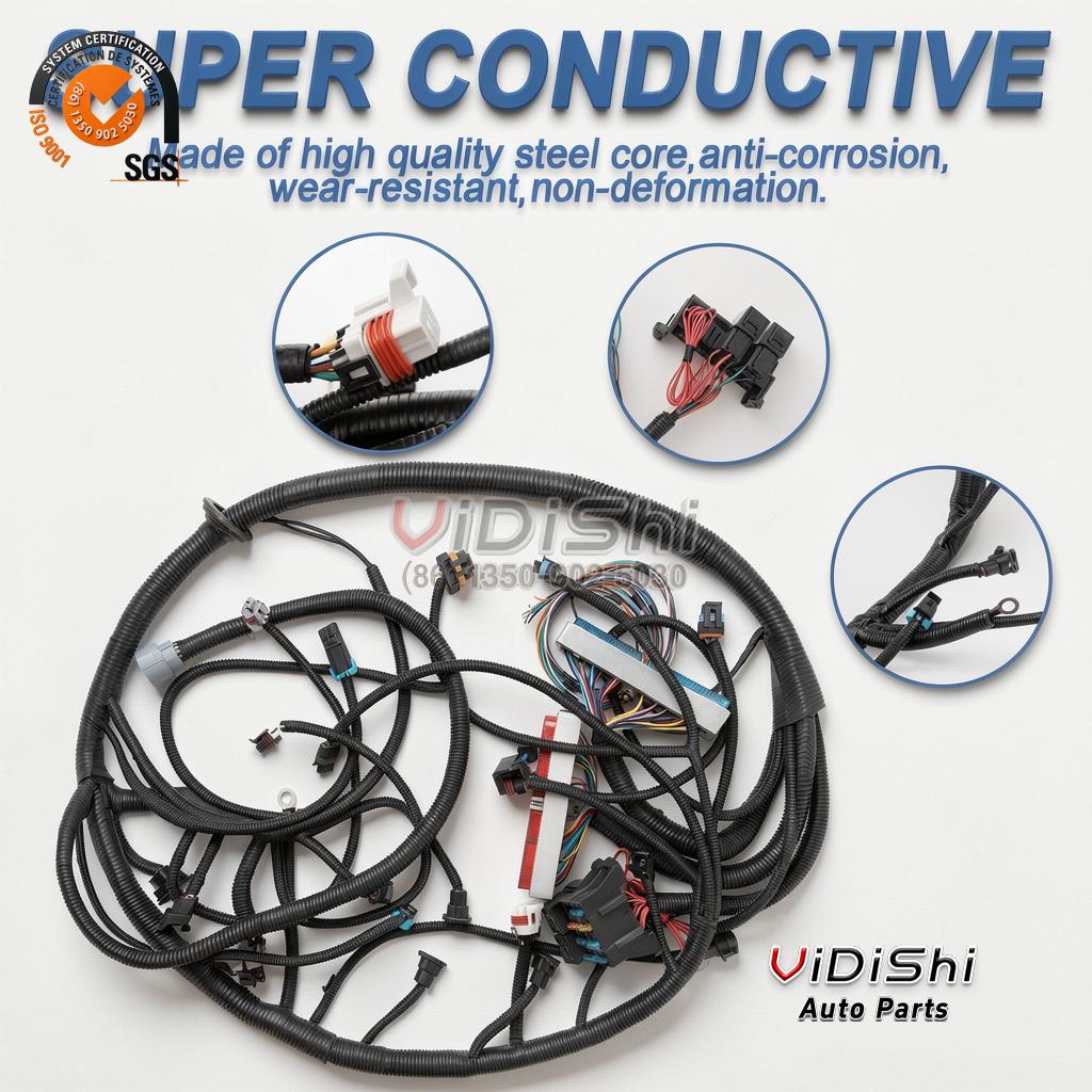 All Products 11 China Custom Wire Harness Solution Copper Conductor PVC Insulation Automotive Engine Cable Assembly Vehicle Modification gallery view
