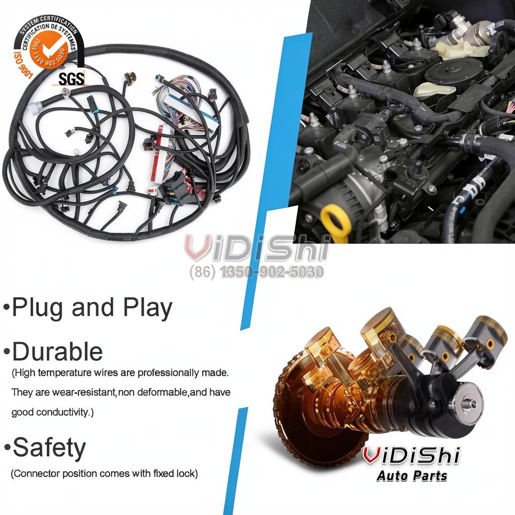 All Products 13 China Custom Wire Harness Solution Copper Conductor PVC Insulation Automotive Engine Cable Assembly Vehicle Modification gallery view