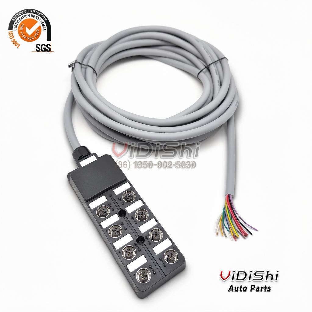 All Products 11 M12 Male Female 3 4 5 Pin 8 Port NPN PNP Single or Double Mode 19 Pole 6m PVC Cable M12 Distribution Splitter Boxes gallery view