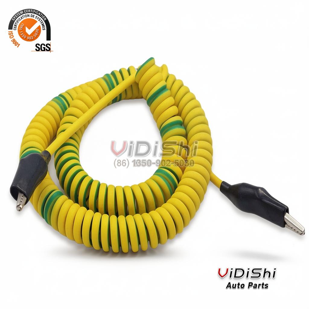 All Products 10 Green-yellow Wire Spring Cable with Lug Earth Wire Spiral Cable gallery view