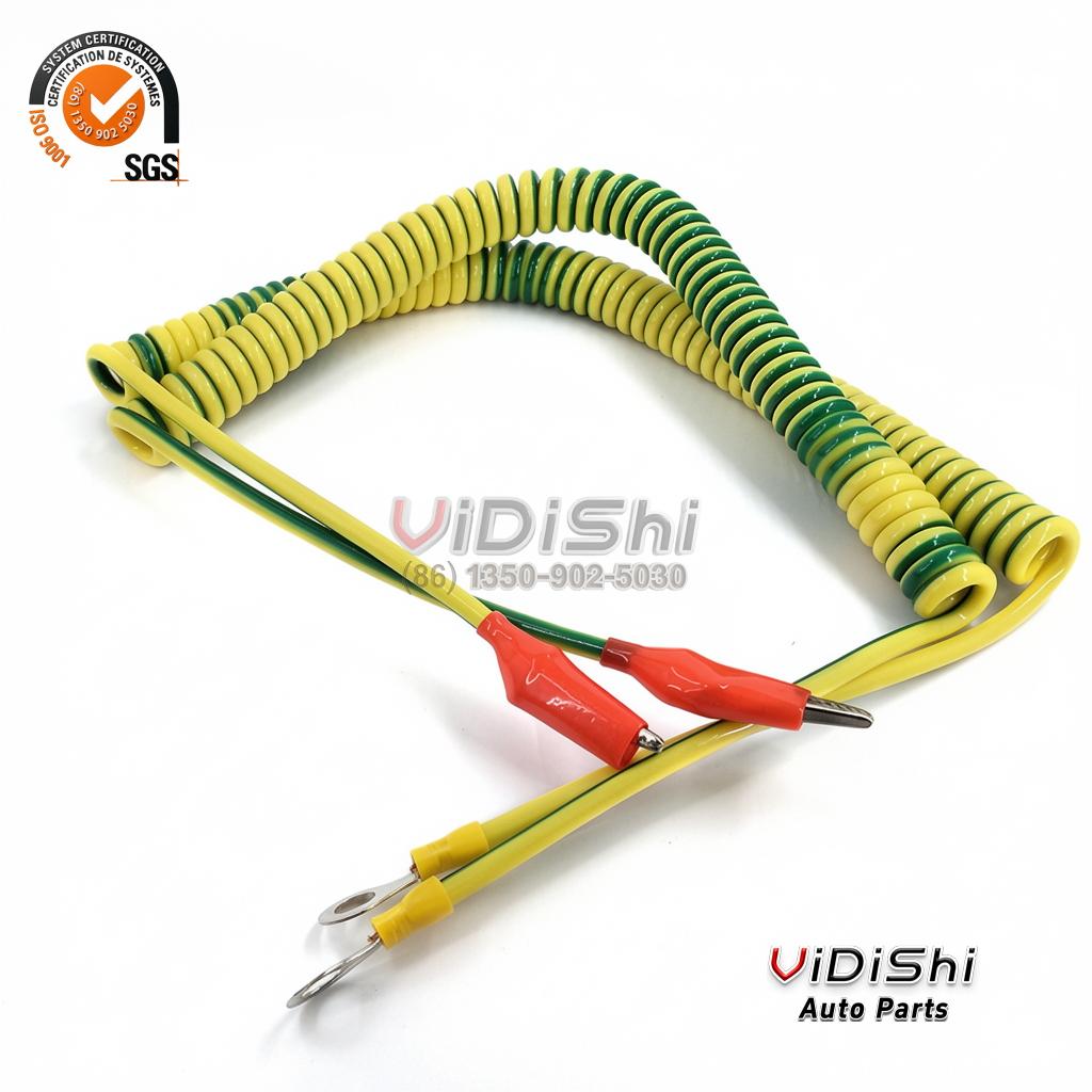 All Products 9 Green-yellow Wire Spring Cable with Lug Earth Wire Spiral Cable gallery view