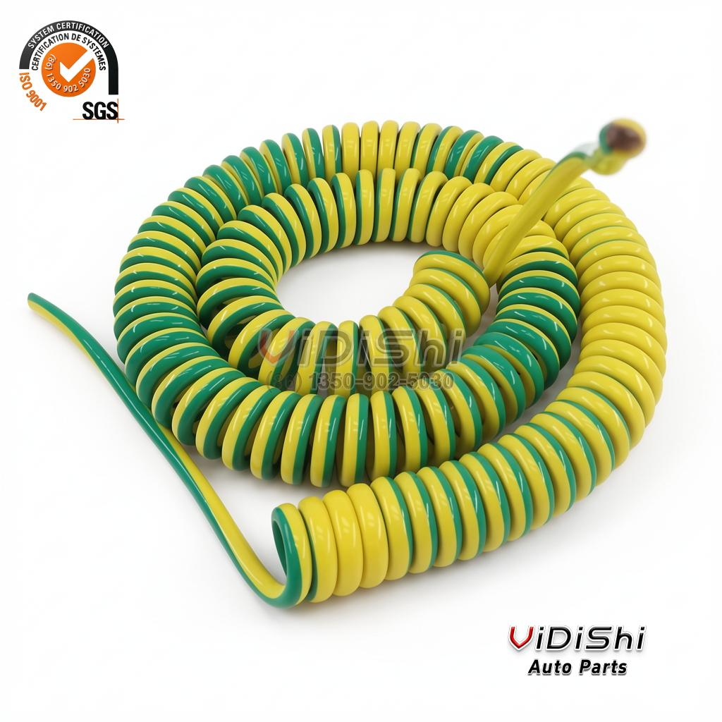 All Products 12 Green-yellow Wire Spring Cable with Lug Earth Wire Spiral Cable gallery view