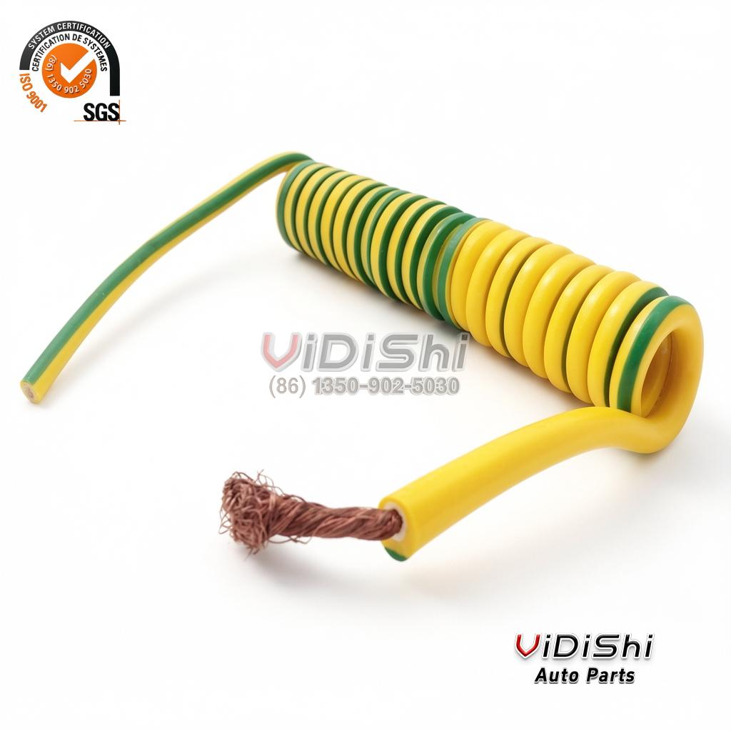 All Products 11 Green-yellow Wire Spring Cable with Lug Earth Wire Spiral Cable gallery view