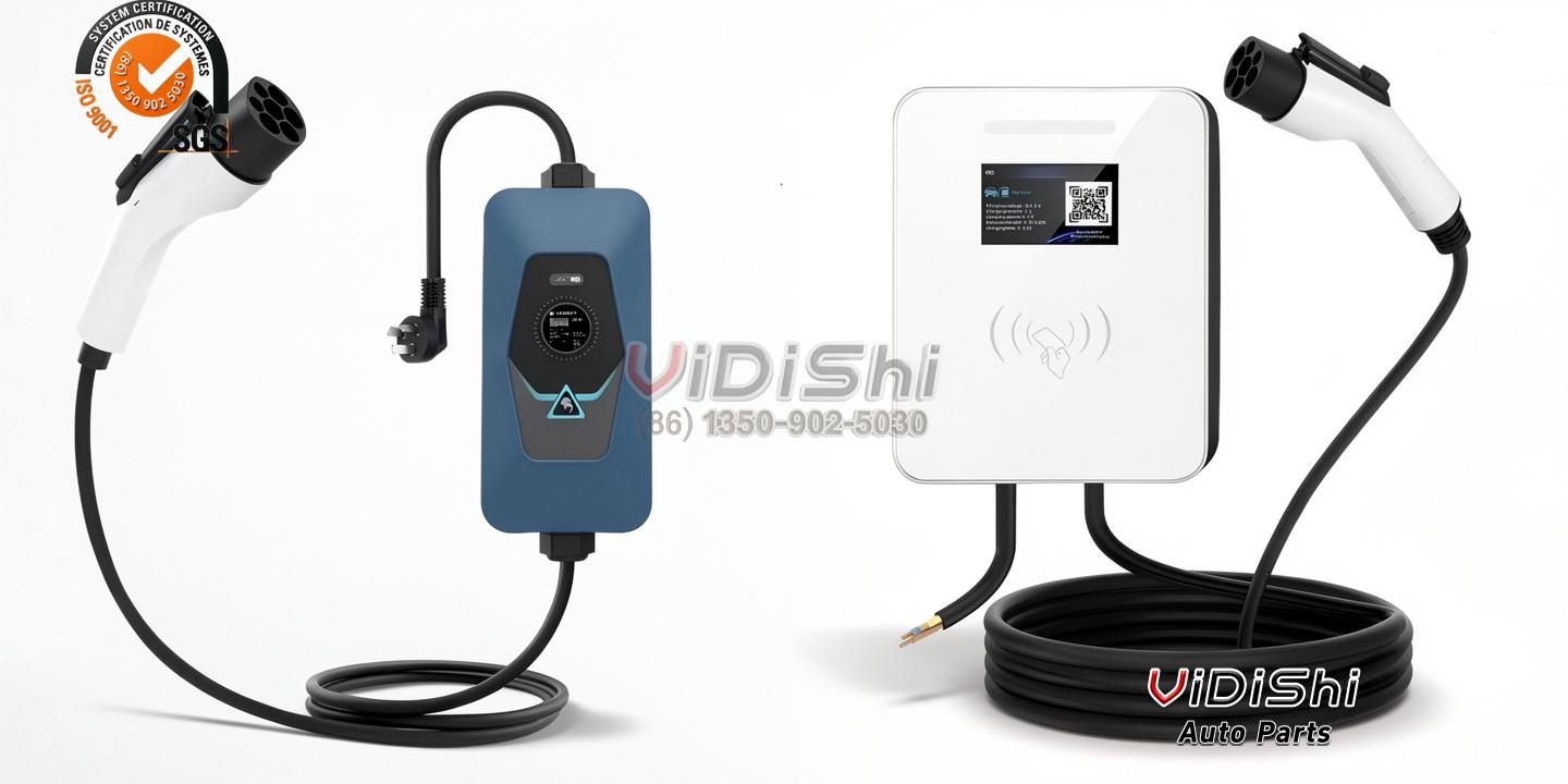All Products 10 New Ningshing EV Charger for GBT with APP/WiFi 16A-32A Adjustable Wall-Mounted LCD Screen 7-11kW TYPE 2/TYPE 1 Model Cable Gun gallery view