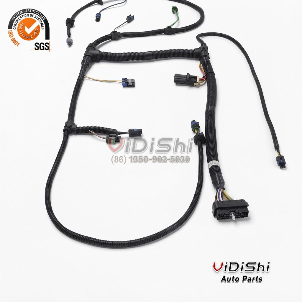 P/N #23522323 Custom Car Cable Assembly Electronic Truck diesel Engine Wiring Harness for Detroit Series60 12.7 Wire Harness front view