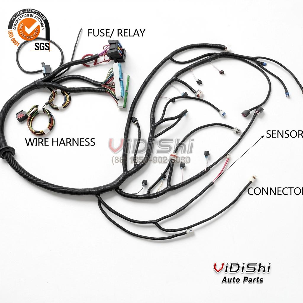 Harness Wire Automotive Engine Wire Harness 4L60E/4L80E LS 1 Wiring Harness front view