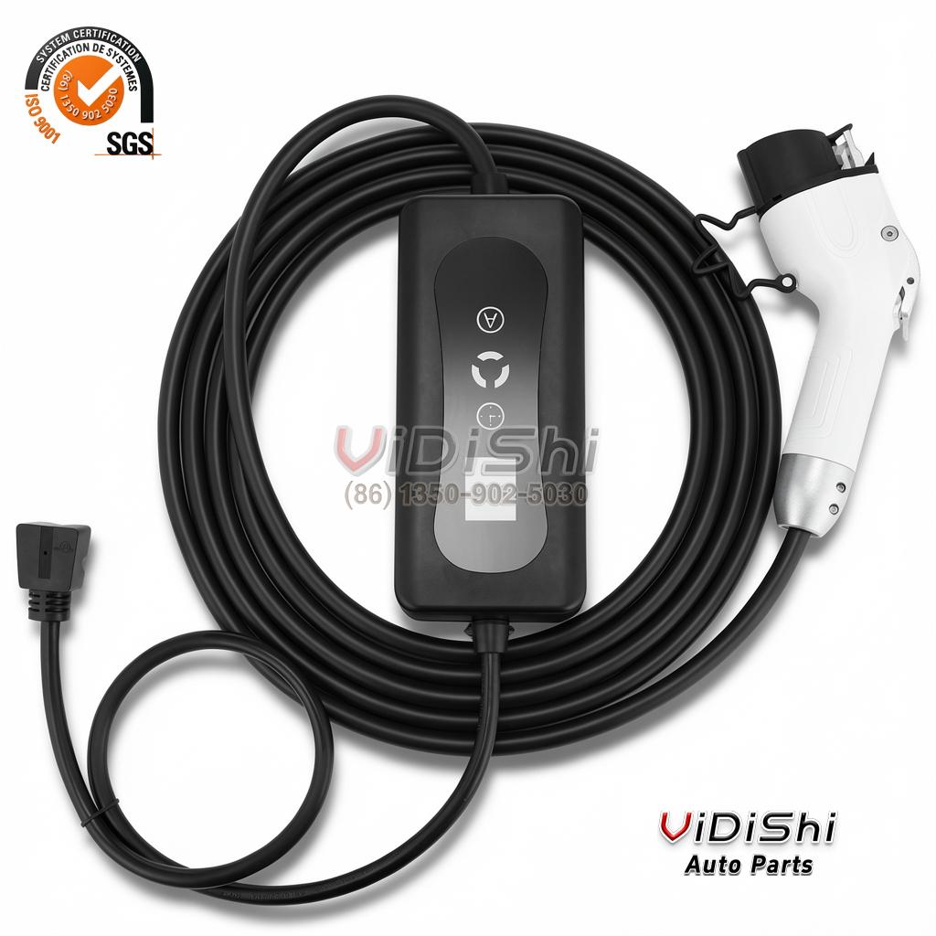 EV Charging Cable China Origin 1-Year Warranty front view