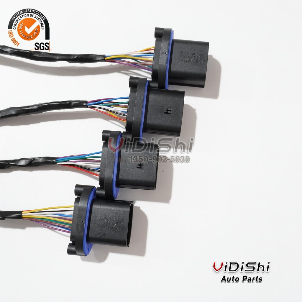 OEM High Quality Automotive Wire Harness 10A Fuse IP67 Rated 12V Deutsch Connector PVC Jacket Manufacturer front view